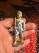 Antique Cast Iron Painted Sailor Boy Bookends Pair — listing 3