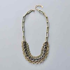 Multi-Strand Mirror-Chain Bracelet with Large Bolt-Ring Clasp — listing 4