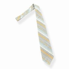 Vintage 1970s Wemlon by Wembley Brown Orange Striped Wide Necktie Polyester — listing 6