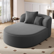 Sage Green Microfiber Upholstered Chaise Lounge — listing 6