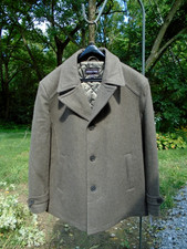 Michael Kors Red Wool Blend Double-Breasted Peacoat, Women's Size M, listing 5