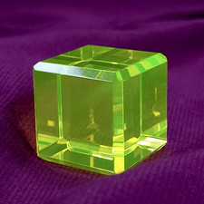 Depression Era Uranium Glass Small Plate / Saucer, 4.5 inch — listing 3