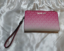 Michael Kors Signature Logo Wristlet Clutch Pouch — listing 6