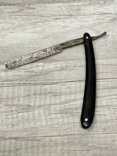 Antique Geneva Cutlery Co. Straight Razor with Black Handle and Original Box — listing 5
