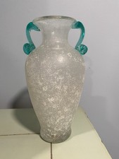Scavo Glass Bottle Vase with Frosted Pitted Texture — listing 3
