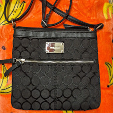 Nine West Black Croc-Embossed Wallet-on-a-String Crossbody Bag — listing 3