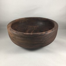 Hand-Turned Wooden Bowl with Dark Rim — listing 3