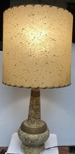 atomic age Mid-Century Modern Atomic Splatter Lamp with Conical Fiberglass Shade — listing 3