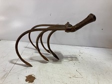 Antique Cast Iron & Steel Walk-Behind Cultivator / Hand Plow Frame