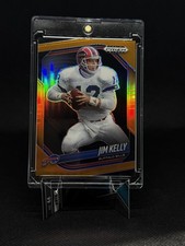 Panini Prizm Black Jim Kelly Orange Prizm Refractor /49, listing 5