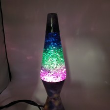 Lava Lite 14.5" Rainbow Print Lava Lamp with Blue Wax and Clear Liquid — listing 2