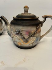 Vintage Japanese Moriage Dragonware Small Dish with Hand-Painted Dragon — listing 3