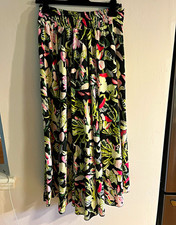 Floral Print A-Line Skirt in Blue, Green and White — listing 5