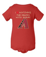 Arizona Diamondbacks MLB Baby Bodysuit Creeper, Red with 'A' Logo — listing 6