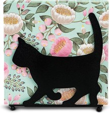 Hand-Painted Ceramic Cat & Mouse Napkin Holder / Letter Rack with Relief Figures — listing 2