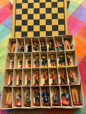 Brazilian Marquetry Folding Chess Board Box with Sugarloaf Mountain & Palm Tree Scene — listing 3