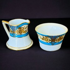 Vintage Noritake Hand-Painted Porcelain Sugar Bowl & Creamer Set — listing 4