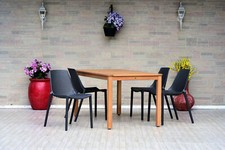 1960s Mid-Century Teak Veneer Dining Table with 6 Chairs