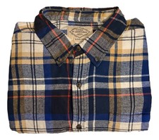 St. John's Bay Men's Blue Plaid Long-Sleeve Button-Up Shirt — listing 4