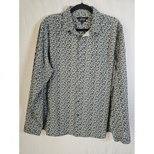 Marc Anthony Men's Slim Fit Stretch Short Sleeve Floral Print Button-Up Shirt — listing 5