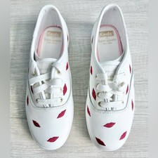 Keds x Kate Spade New York Champion Rose Gold Glitter Sneakers with Satin Ribbon Laces — listing 4