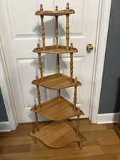 Antique Victorian Spindle Etagere 3-Tier Display Shelf Stand — listing 4