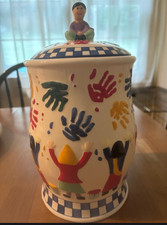Group of Vintage Ceramic Cookie Jars (Bear on Stump, Little Red Riding Hood-style Figure, Hen on Basket) — listing 4