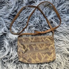 Leather & Multicolor Python-Embossed Hobo Shoulder Bag — listing 6