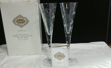 Shannon Crystal Designs of Ireland Spiral Cut Champagne Flutes - Pair — listing 5