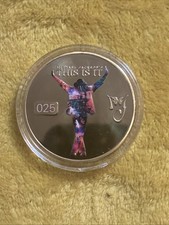 Michael Jackson Commemorative Gold-Plated Novelty Coin/Medallion in Capsule — listing 3