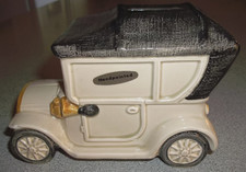 Vintage Ceramic Antique Automobile Figurine / Decanter (Roadster with Rumble Seat) — listing 4