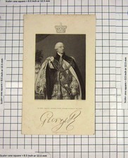 Antique Steel Engraving of King George IV, After Sir Thomas Lawrence, Framed — listing 3