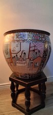 Chinese Famille Rose Porcelain Fishbowl Jardinière Planter, 40cm Diameter — listing 4