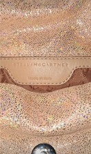 Stella McCartney Falabella Mini Tote Crossbody Bag, Metallic Navy Crackle, listing 4