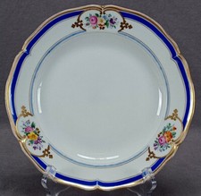 Cobalt Blue and Gold Floral Twin-Handled Mantel Vase, Italian Design — listing 3