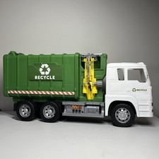 Toy Recycling Garbage Truck, Green & White with Recycle Graphic — listing 3