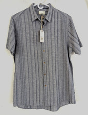 Civil Society Men's Linen-Blend Striped Button-Up Shirt, Size XL — listing 2