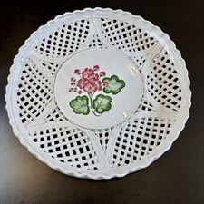 Hand-Painted Folk Art Geranium Basket Wooden Panel / Fireplace Screen Insert — listing 4