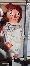 Vintage Raggedy Ann Style Cloth Rag Doll with Red Yarn Hair, Approx 20" — listing 2