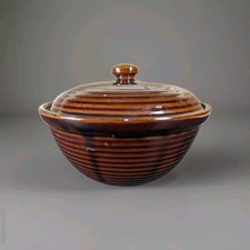 Brown Glazed Stoneware Bowl, Unmarked