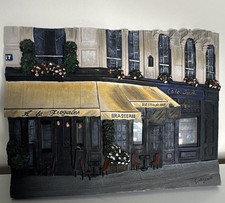 Scott Steele 3D Dimensional Cafe Storefront Wall Plaque — listing 3
