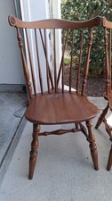 Ethan Allen Heirloom Nutmeg Maple Comb-Back Windsor Armchair, Model 10-6040 — listing 4