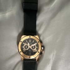 Bulova Marine Star Stainless Steel Chronograph Watch, Black Dial — listing 5