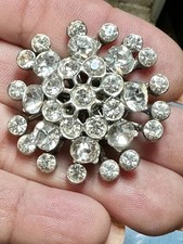 Silver-Tone Five-Petal Flower Pin / Brooch — listing 6