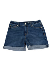 Seven 7 Women's Blue Denim Cuffed Shorts, Size 8 — listing 2