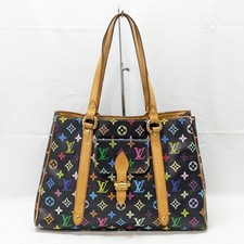 Louis Vuitton x Takashi Murakami Monogram Multicolore Black Aurelia MM Tote Handbag — listing 2