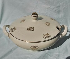 Johann Seltmann Vohenstrauss Bavaria Covered Vegetable Tureen Mid-Century Wheat Pattern — listing 5