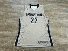 Jordan Brand Georgetown Hoyas #23 Player Basketball Jersey, Grey, Size Large