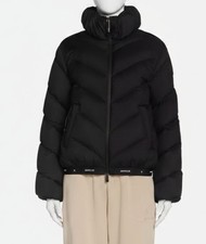Moncler Black Shiny Nylon Down Puffer Jacket with Detachable Hood, Size Small — listing 4