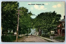 Eastport, Maine Fisherman Statue & Tugboat Postcard (Maine Scenics MS 1051) — listing 4